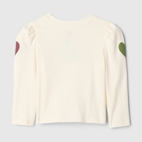 Baby Gap Heart Long Sleeve T Shirt & Matching Ribbed Pink Flare Pants NWT 12-18 - Picture 5 of 8